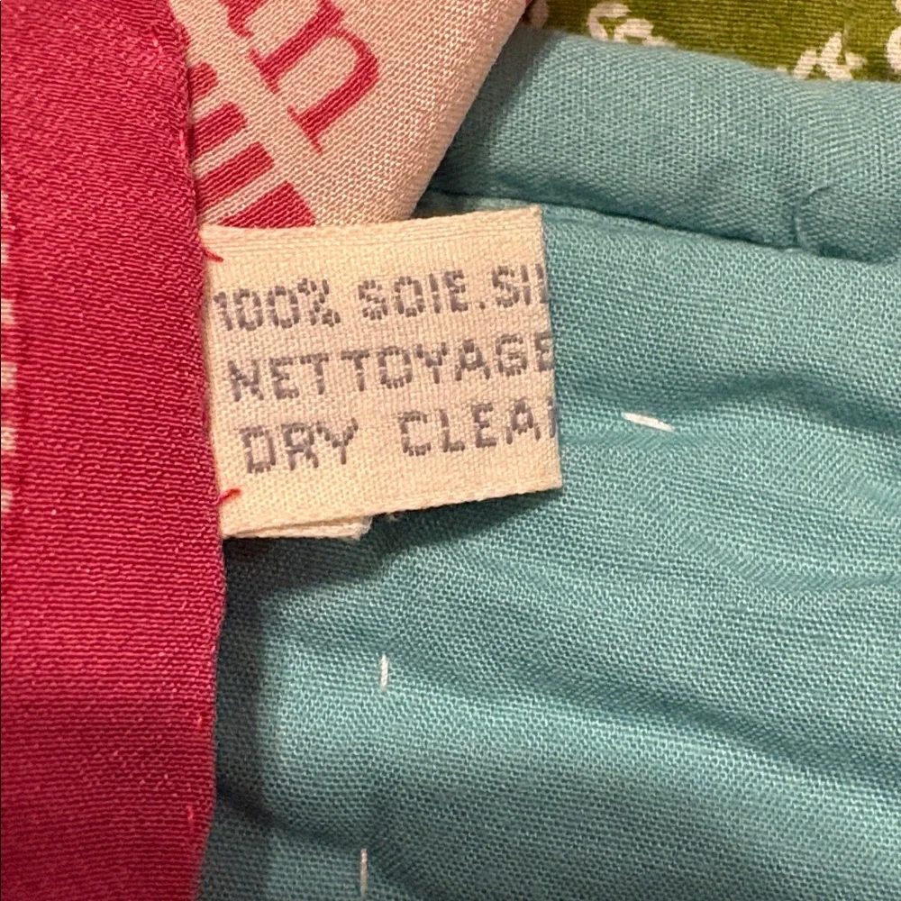 Dior Red and Cream Striped Silk Scarf